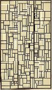 Theo van Doesburg Design for Stained-Glass Composition V. France oil painting artist